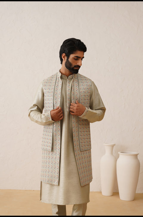 Buy waistcoat with kurta-Lagan Wedding 