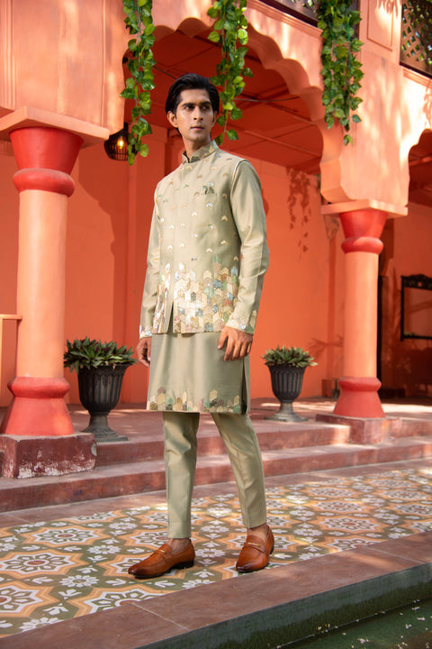 Buy waistcoat with kurta-Lagan Wedding 