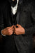 Black Cutdana And Zari Embroidered Italian Tuxedo Suit
