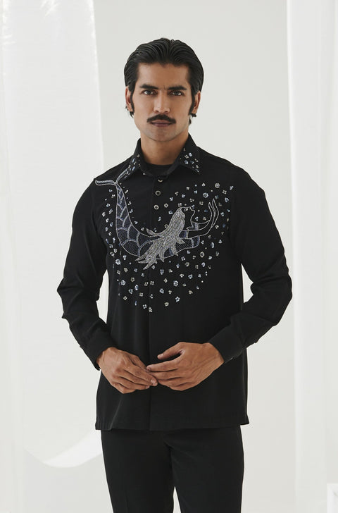 Mens Embroidered Shirt-Lagan Wedding