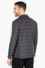 Grey and Black Single Breasted Checked Knitted Blazer